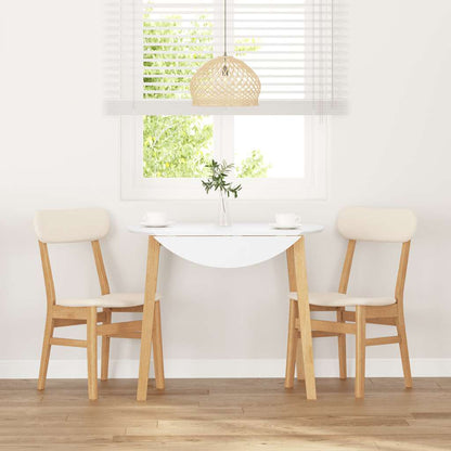 vidaXL Chaises de salle à manger avec coussins 2 pcs. Bois d'hévéa massif