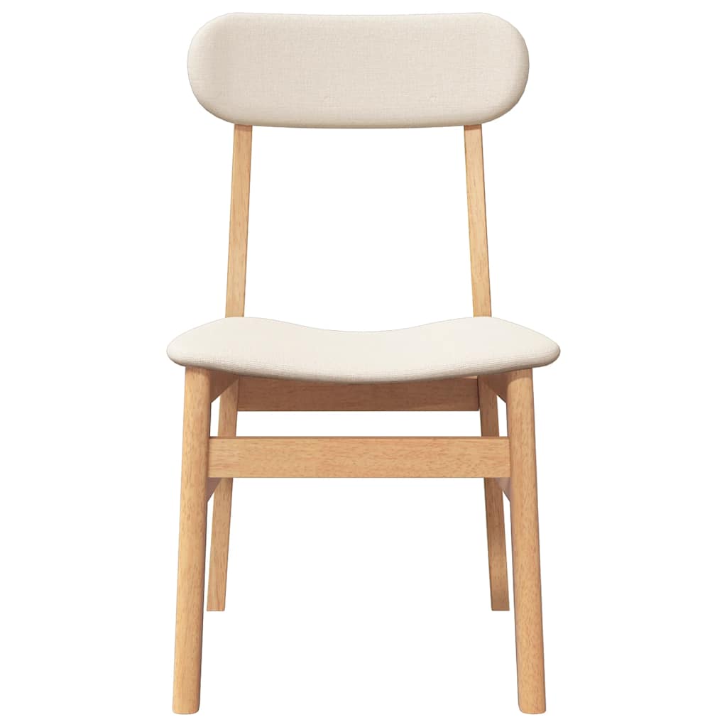 vidaXL Chaises de salle à manger avec coussins 2 pcs. Bois d'hévéa massif