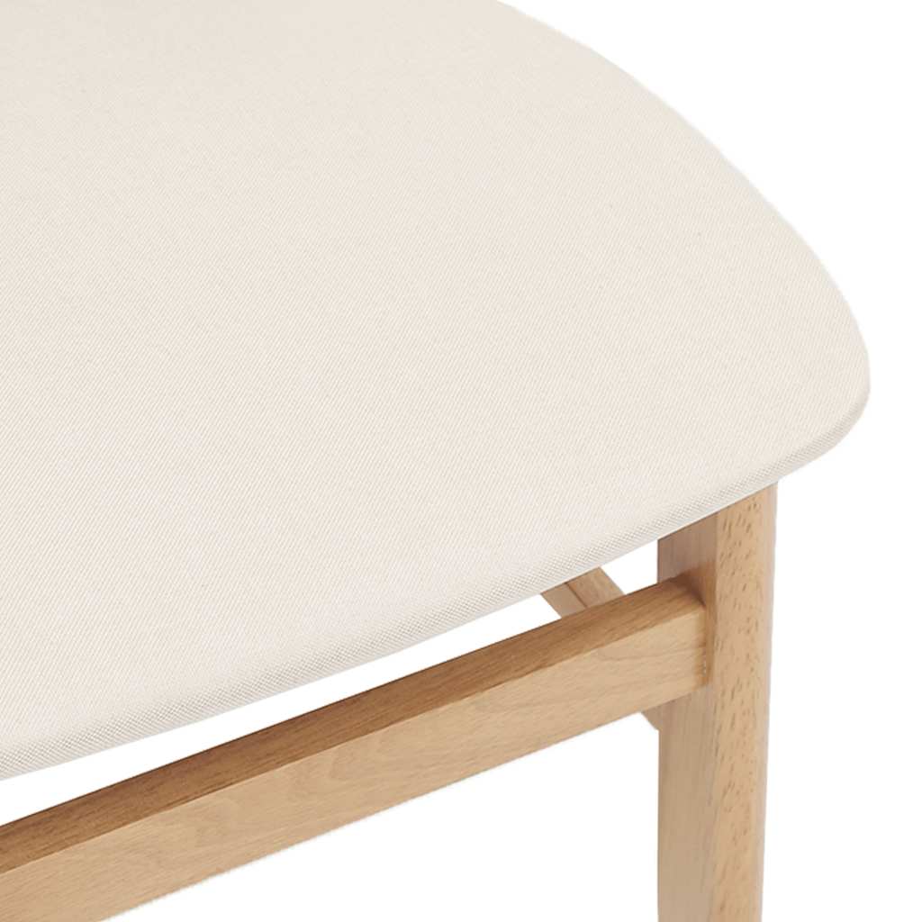vidaXL Chaises de salle à manger avec coussins 2 pcs. Bois d'hévéa massif