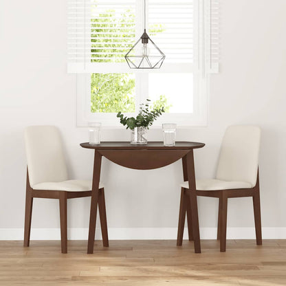 vidaXL Esszimmerstühle mit Kissen 2 Stk. Braun Massivholz Gummibaum