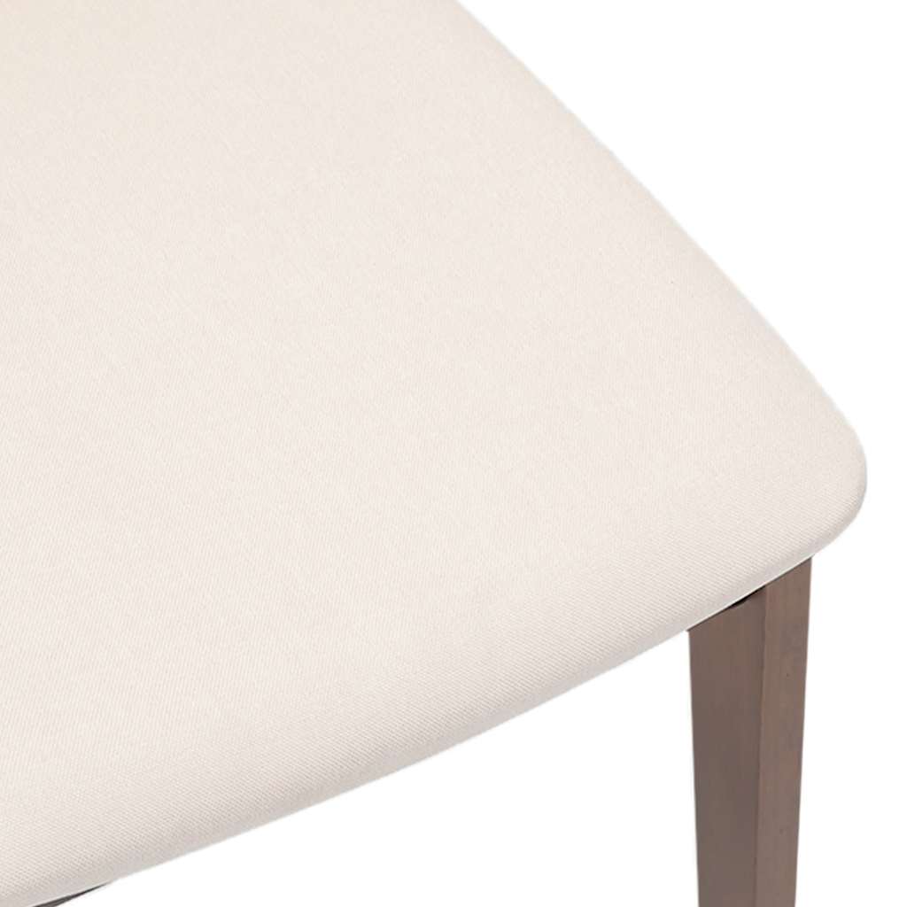 vidaXL Esszimmerstühle mit Kissen 2 Stk. Braun Massivholz Gummibaum