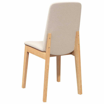 vidaXL Esszimmerstühle mit Kissen 2 Stk. Massivholz Gummibaum
