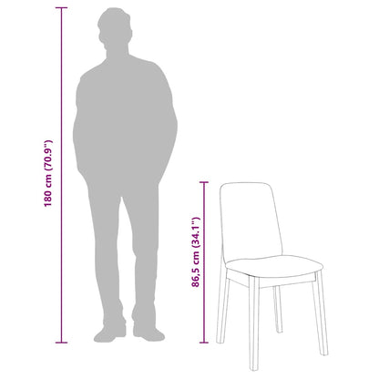 vidaXL Chaises de salle à manger avec coussins 2 pcs Blanc Bois d'hévéa massif