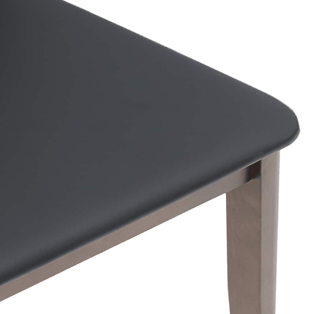 vidaXL Esszimmerstühle mit Kissen 2 Stk. Braun Massivholz Gummibaum