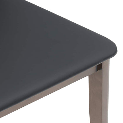 vidaXL Esszimmerstühle mit Kissen 2 Stk. Braun Massivholz Gummibaum
