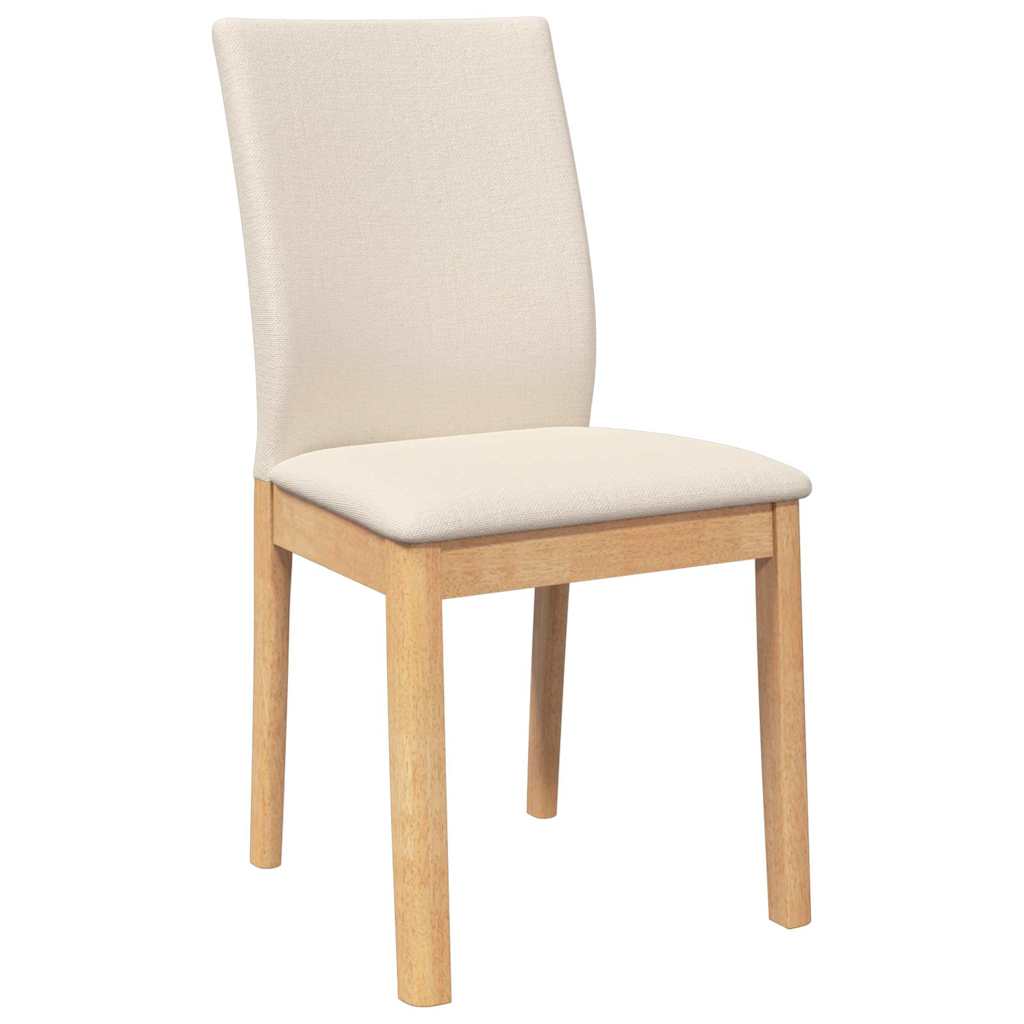 vidaXL Esszimmerstühle mit Kissen 2 Stk. Massivholz Gummibaum
