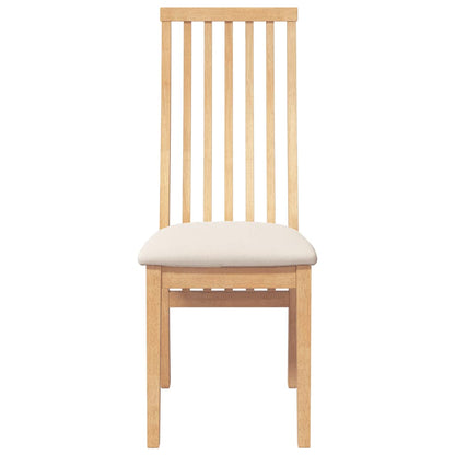 vidaXL Esszimmerstühle mit Kissen 2 Stk. Massivholz Gummibaum