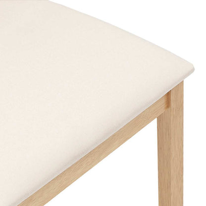 vidaXL Esszimmerstühle mit Kissen 2 Stk. Massivholz Gummibaum