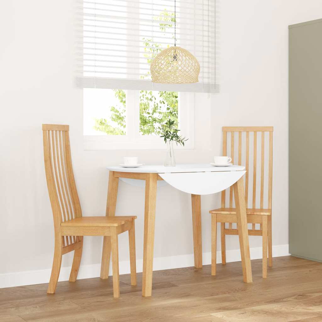 Esszimmerstühle 2 Stk. Massivholz Gummibaum