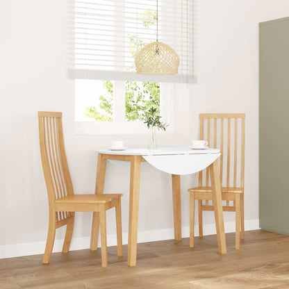 Esszimmerstühle 2 Stk. Massivholz Gummibaum