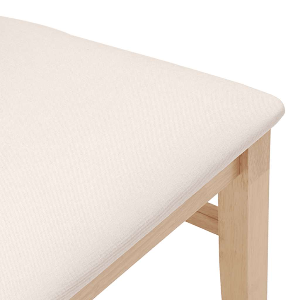 vidaXL Esszimmerstühle mit Kissen 2 Stk. Massivholz Gummibaum