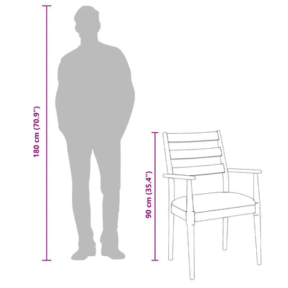 vidaXL Chaises de salle à manger avec coussins 2 pcs Marron Bois d'hévéa massif