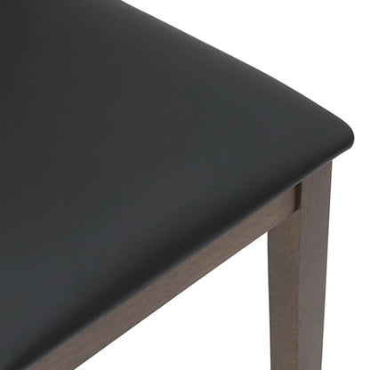 vidaXL Chaises de salle à manger avec coussins 2 pcs Marron Bois d'hévéa massif