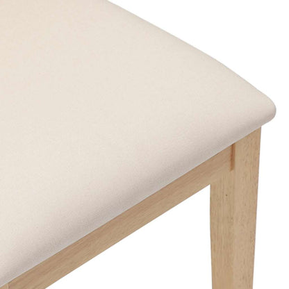 vidaXL Esszimmerstühle mit Kissen 2 Stk. Massivholz Gummibaum