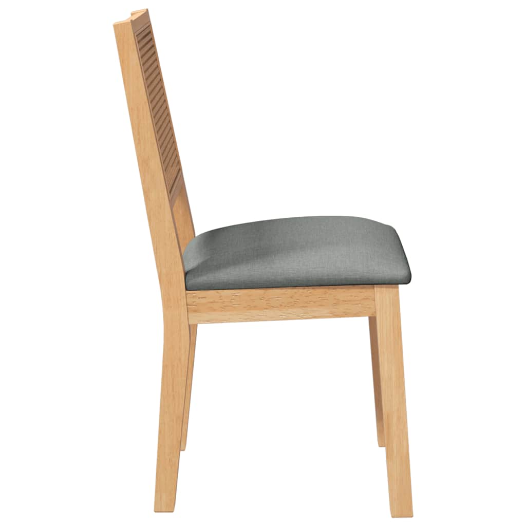 vidaXL Esszimmerstühle mit Kissen 2 Stk. Massivholz Gummibaum