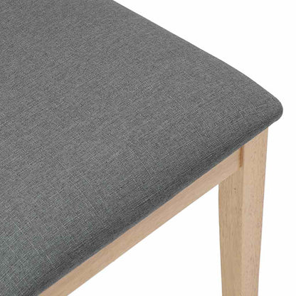 vidaXL Esszimmerstühle mit Kissen 2 Stk. Massivholz Gummibaum