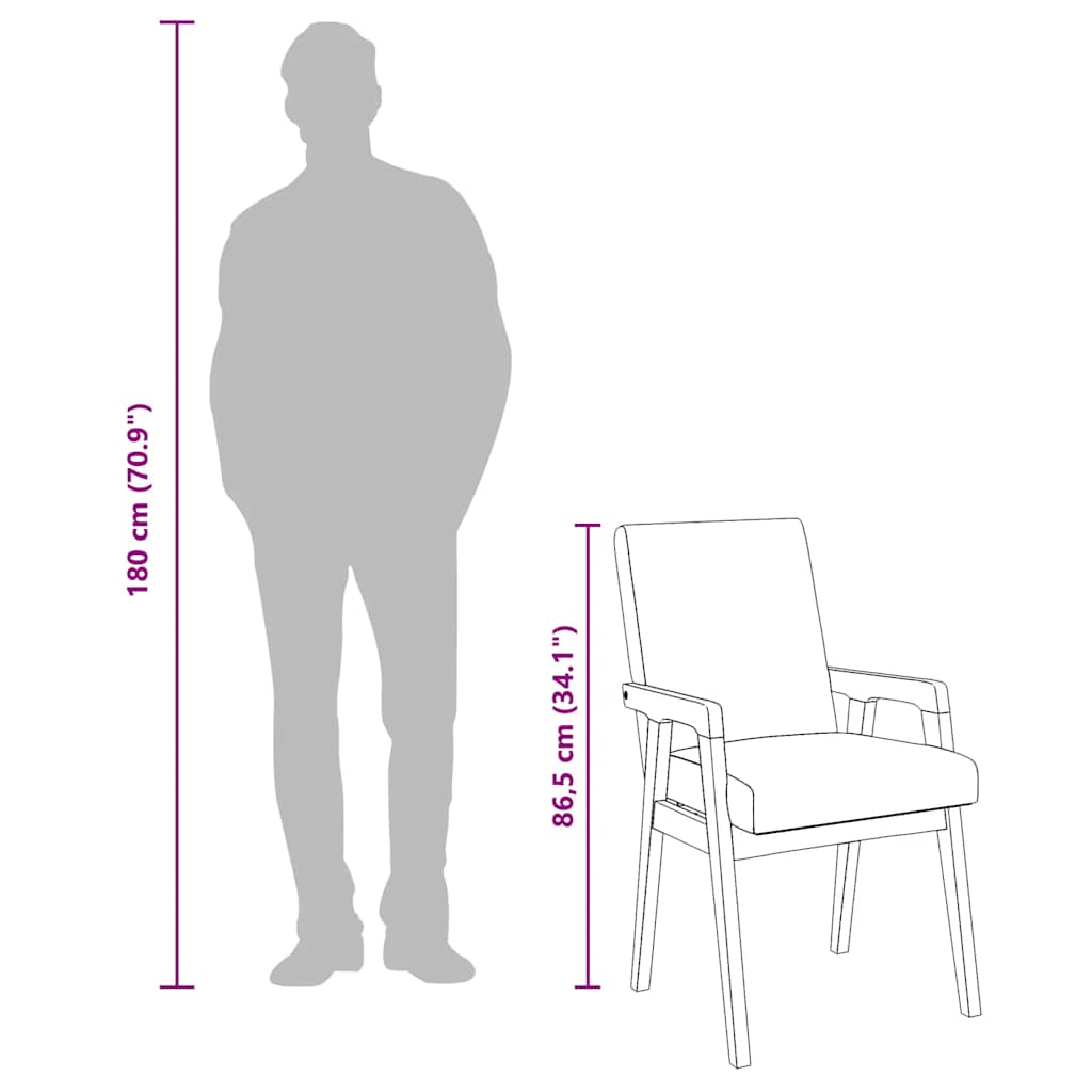 vidaXL Chaises de salle à manger avec coussins 2 pcs Marron Bois d'hévéa massif