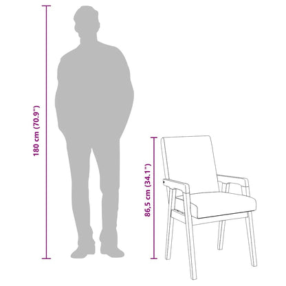 vidaXL Chaises de salle à manger avec coussins 2 pcs Marron Bois d'hévéa massif