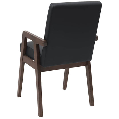 vidaXL Chaises de salle à manger avec coussins 2 pcs Marron Bois d'hévéa massif