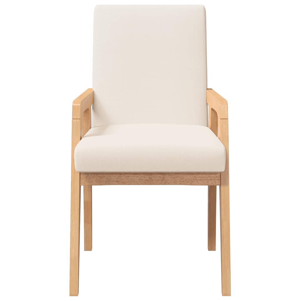 vidaXL Esszimmerstühle mit Kissen 2 Stk. Massivholz Gummibaum