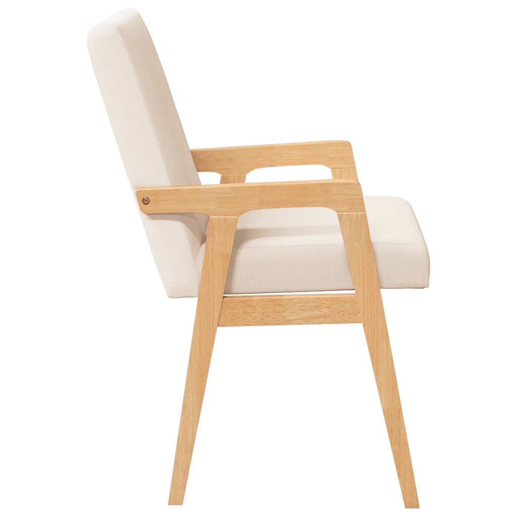 vidaXL Esszimmerstühle mit Kissen 2 Stk. Massivholz Gummibaum
