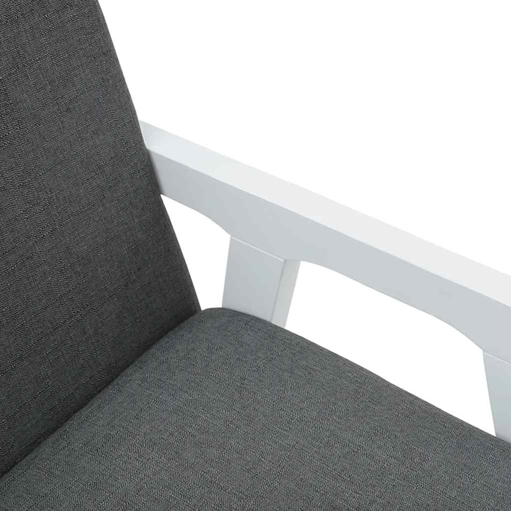 vidaXL Chaises de salle à manger avec coussins 2 pcs Blanc Bois d'hévéa massif