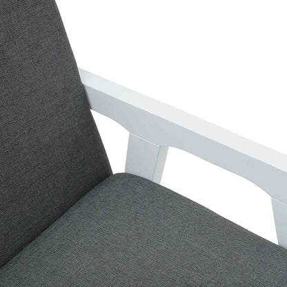 vidaXL Chaises de salle à manger avec coussins 2 pcs Blanc Bois d'hévéa massif