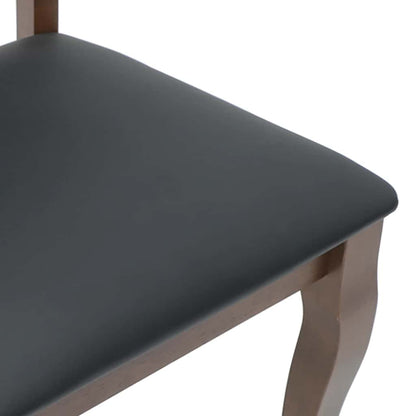 vidaXL Chaises de salle à manger avec coussins 2 pcs Marron Bois d'hévéa massif