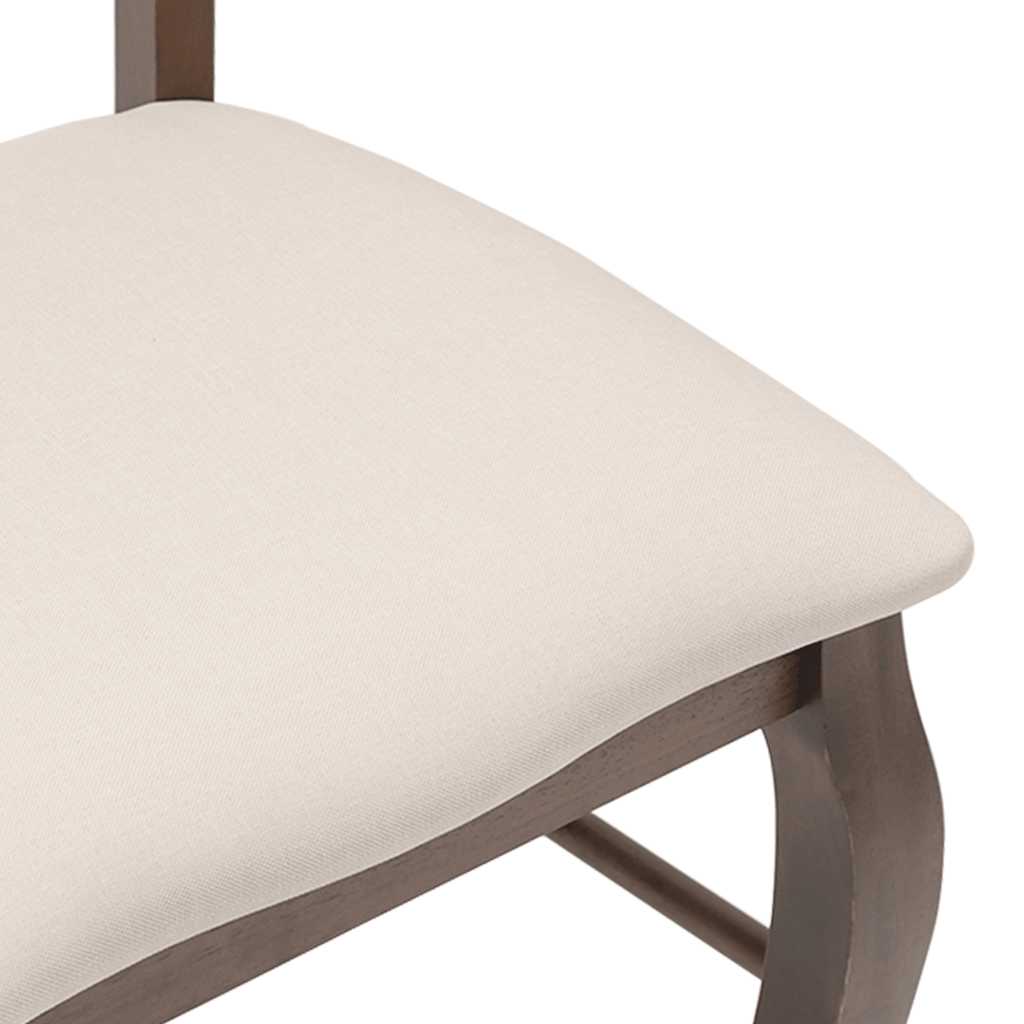 vidaXL Chaises de salle à manger avec coussins 2 pcs Marron Bois d'hévéa massif