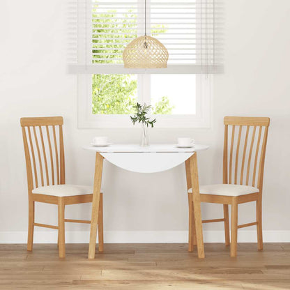 vidaXL Chaises de salle à manger avec coussins 2 pcs. Bois massif d'hévéa