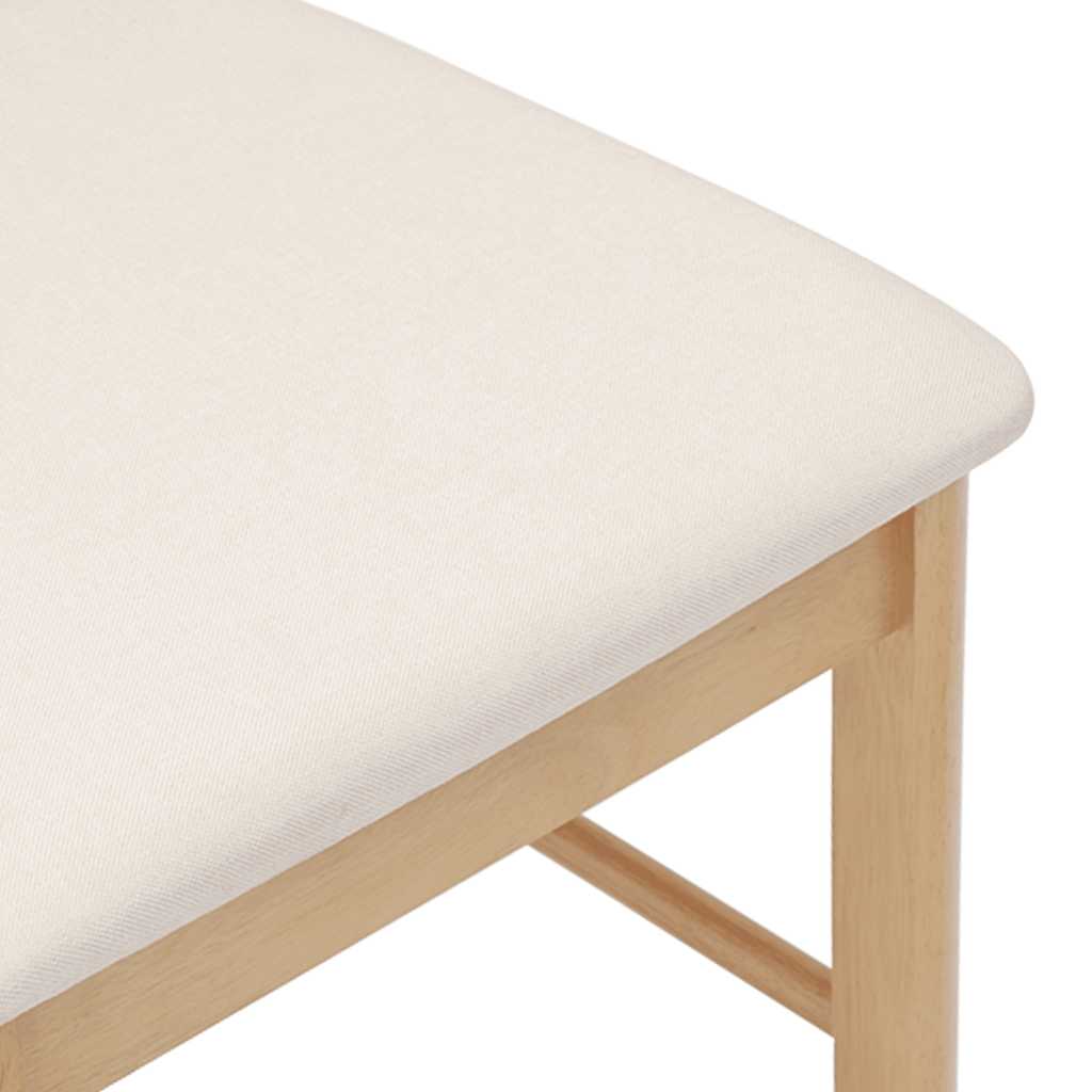 vidaXL Chaises de salle à manger avec coussins 2 pcs. Bois massif d'hévéa