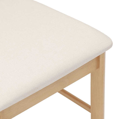 vidaXL Chaises de salle à manger avec coussins 2 pcs. Bois massif d'hévéa