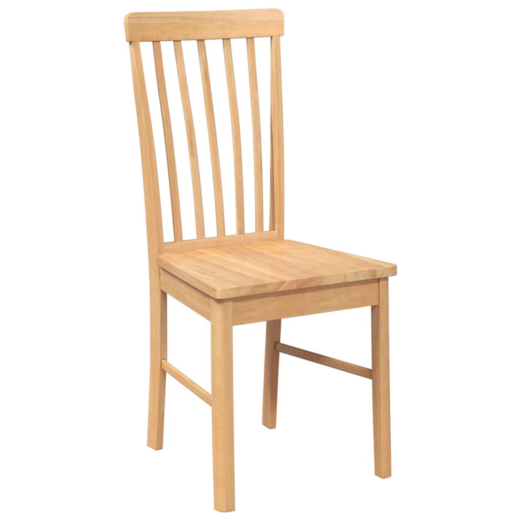 vidaXL Chaises de salle à manger 2 pcs Bois d'hévéa massif