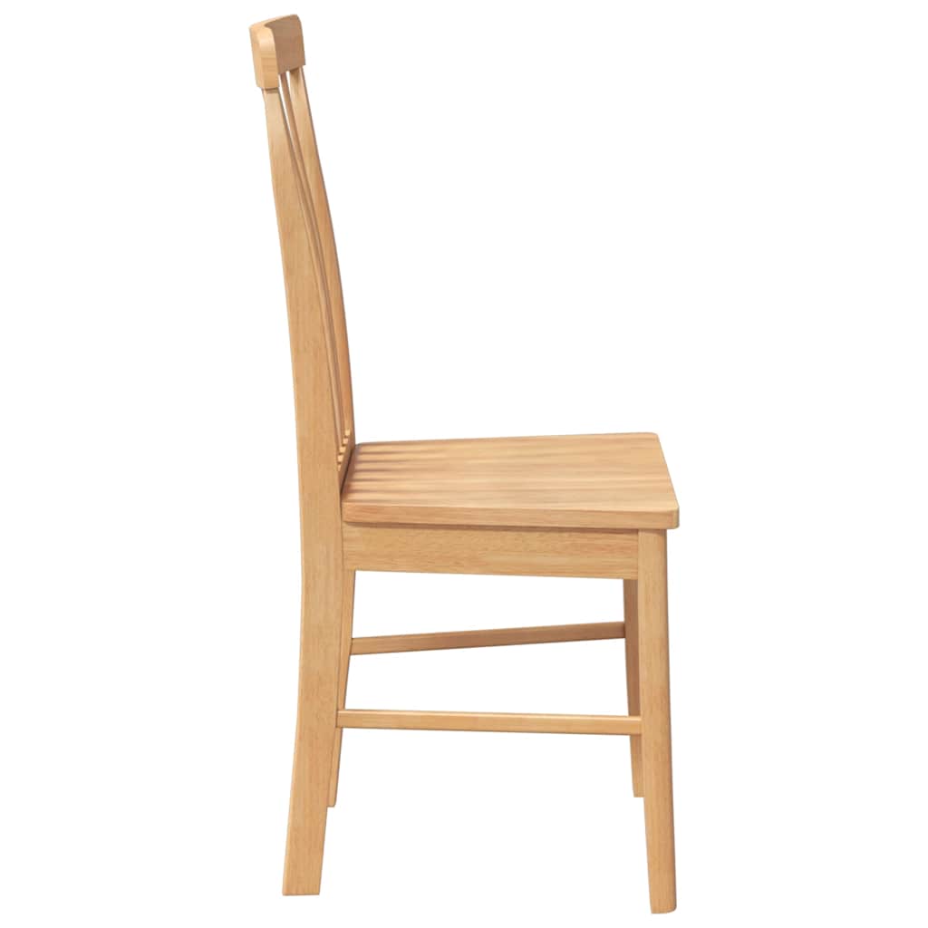 vidaXL Chaises de salle à manger 2 pcs Bois d'hévéa massif