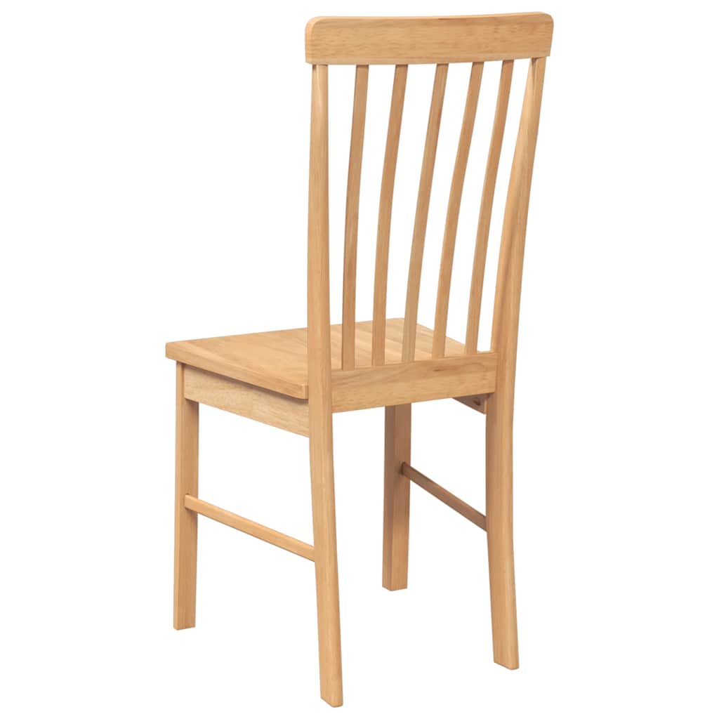 vidaXL Chaises de salle à manger 2 pcs Bois d'hévéa massif
