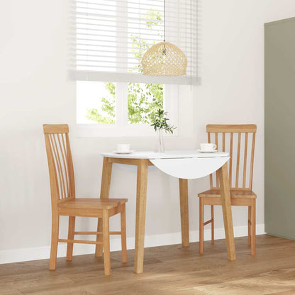 vidaXL Chaises de salle à manger 2 pcs Bois d'hévéa massif