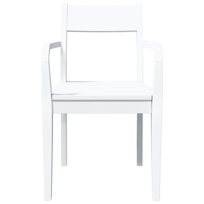 Esszimmerstühle 2 Stk. Weiß Massivholz Gummibaum