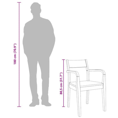 Esszimmerstühle 2 Stk. Weiß Massivholz Gummibaum
