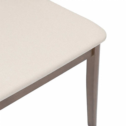 vidaXL Chaises de salle à manger avec coussins 2 pcs Marron Bois d'hévéa massif