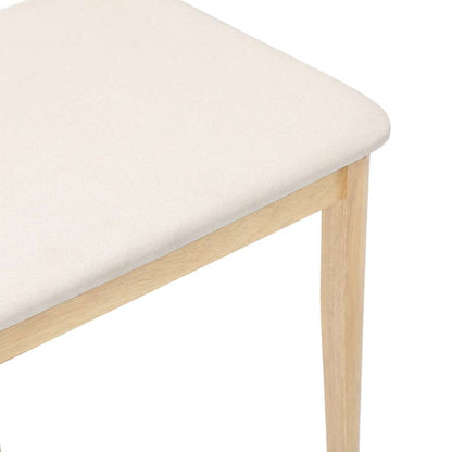 vidaXL Chaises de salle à manger avec coussins 2 pcs. Bois d'hévéa massif naturel