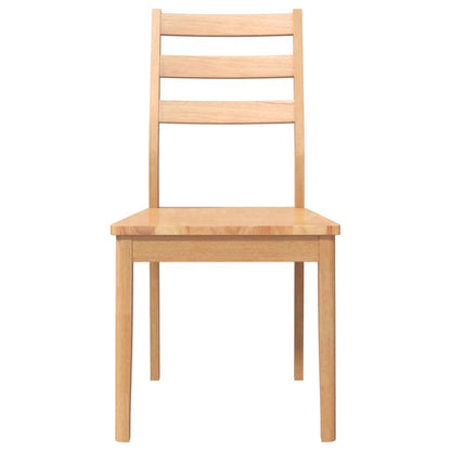vidaXL Chaises de salle à manger 2 pcs Bois d'hévéa massif naturel