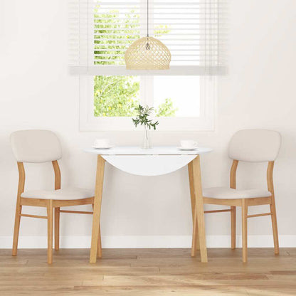 vidaXL Chaises de salle à manger avec coussins 2 pcs Bois d'hévéa massif naturel