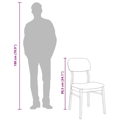 vidaXL Chaises de salle à manger avec coussins 2 pcs Blanc Bois d'hévéa massif