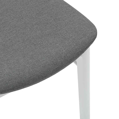 vidaXL Chaises de salle à manger avec coussins 2 pcs Blanc Bois d'hévéa massif
