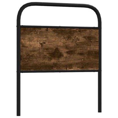 vidaXL Ersatz-Kopfteil Räuchereiche 80 cm Stahl und Holzwerkstoff