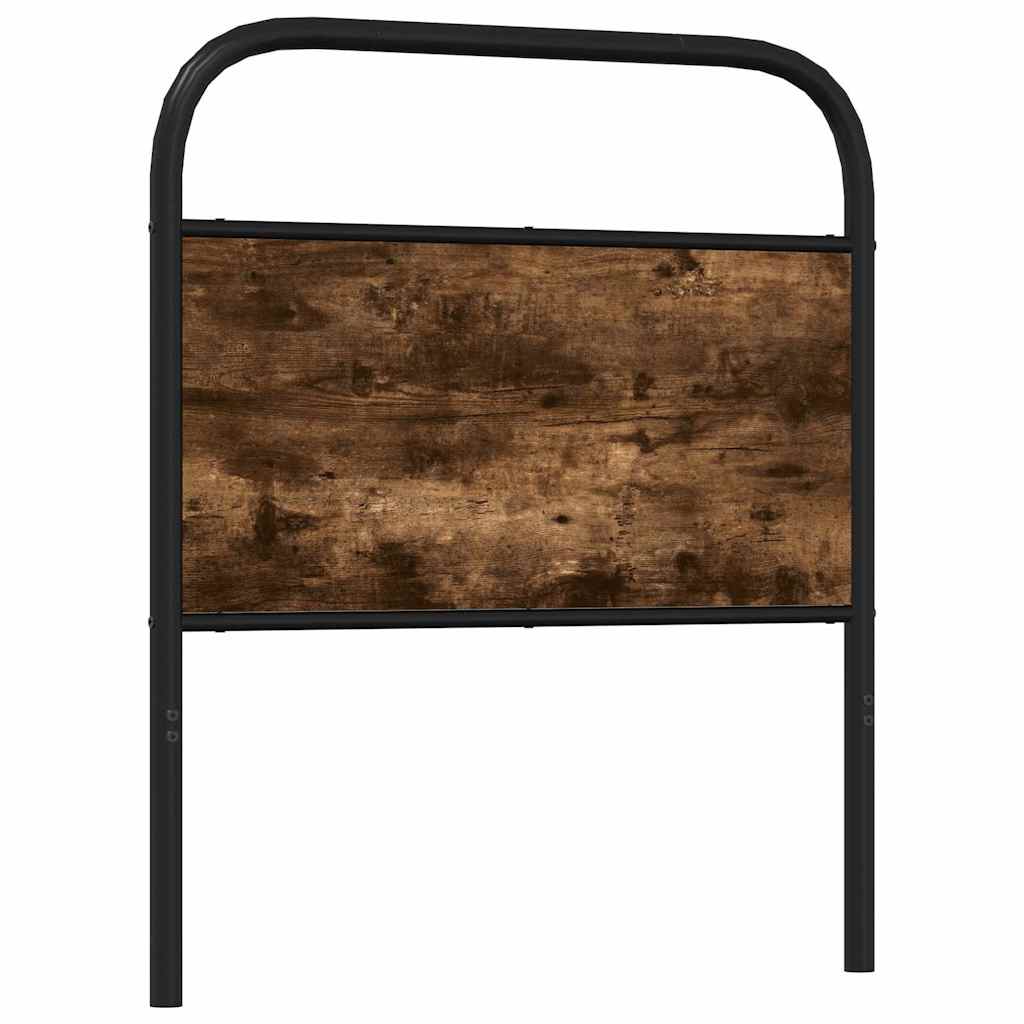 vidaXL Ersatz-Kopfteil Räuchereiche 80 cm Stahl und Holzwerkstoff