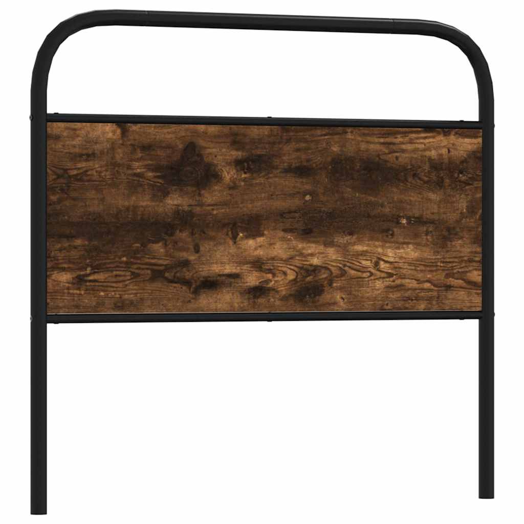 vidaXL Ersatz-Kopfteil Räuchereiche 107 cm Stahl und Holzwerkstoff