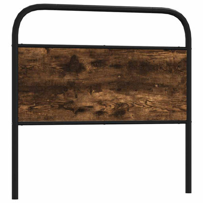 vidaXL Ersatz-Kopfteil Räuchereiche 107 cm Stahl und Holzwerkstoff