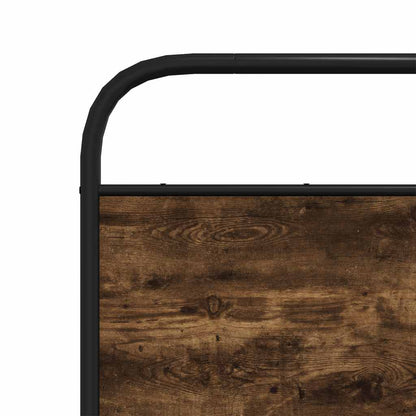 vidaXL Ersatz-Kopfteil Räuchereiche 135 cm Stahl und Holzwerkstoff