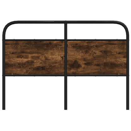 vidaXL Ersatz-Kopfteil Räuchereiche 140 cm Stahl und Holzwerkstoff